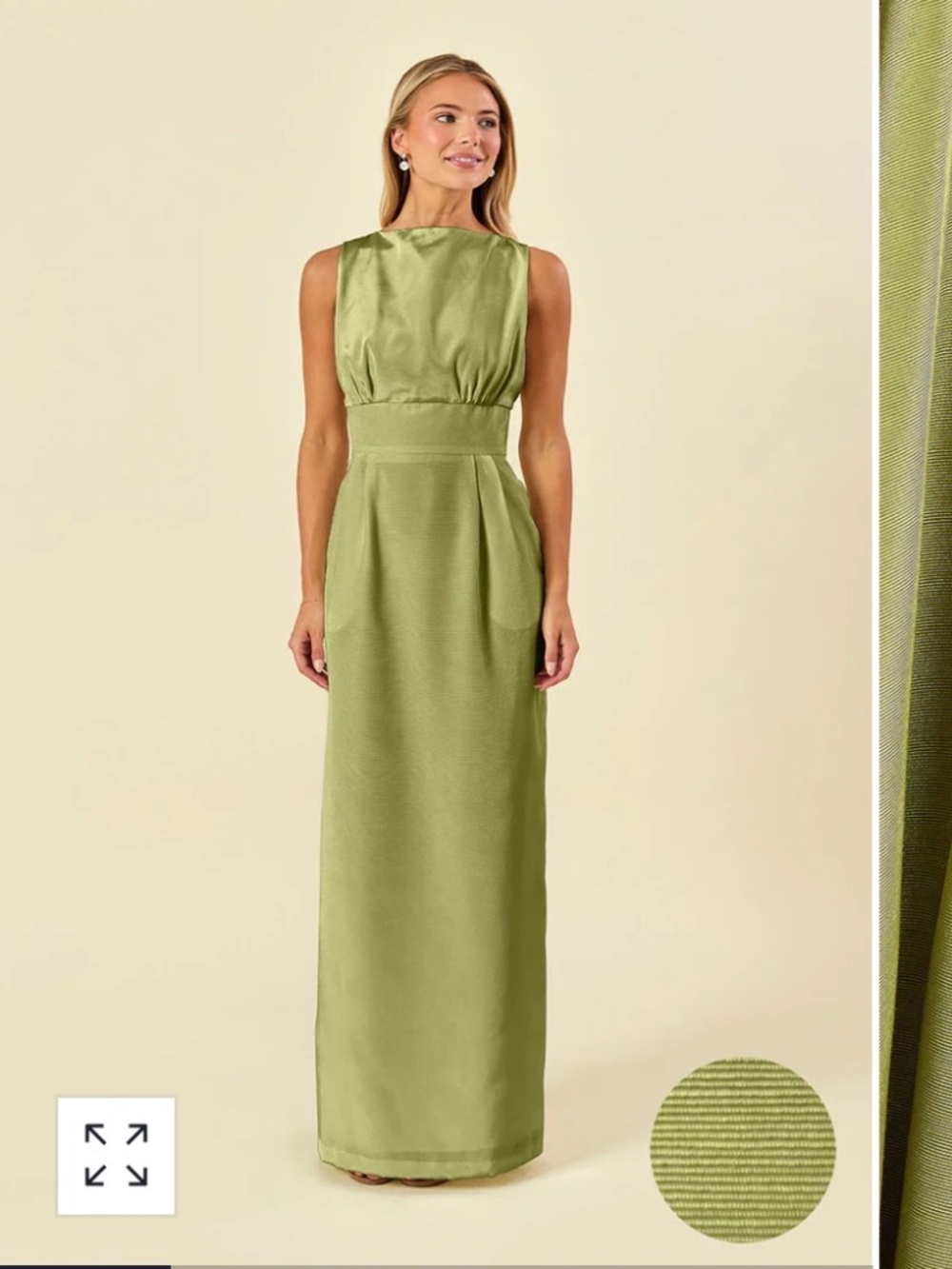 LULAKATE SABRINA FLOOR-LENGTH BOAT NECK BRIDESMAID
